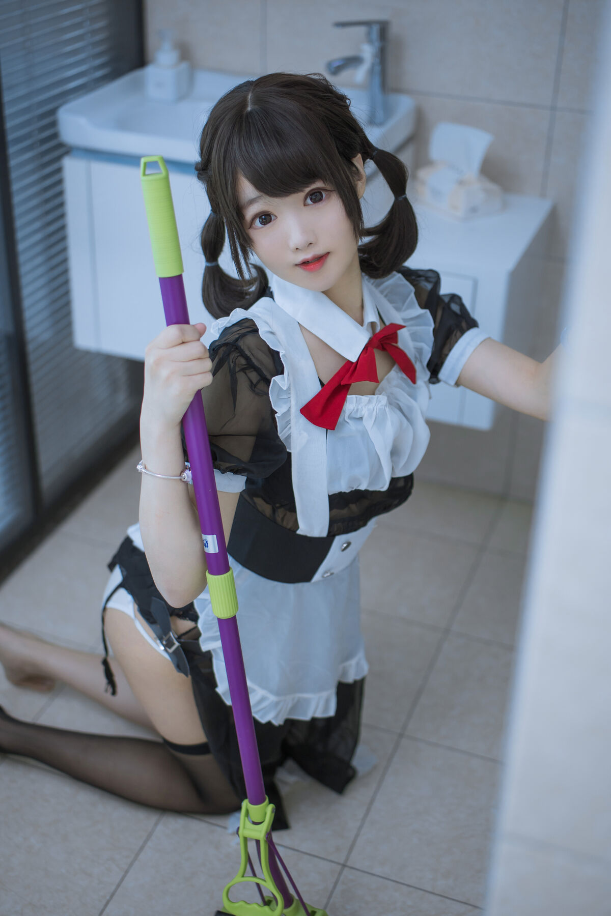 Coser@羽天shine 黑色女仆 0011 6042072691.jpg