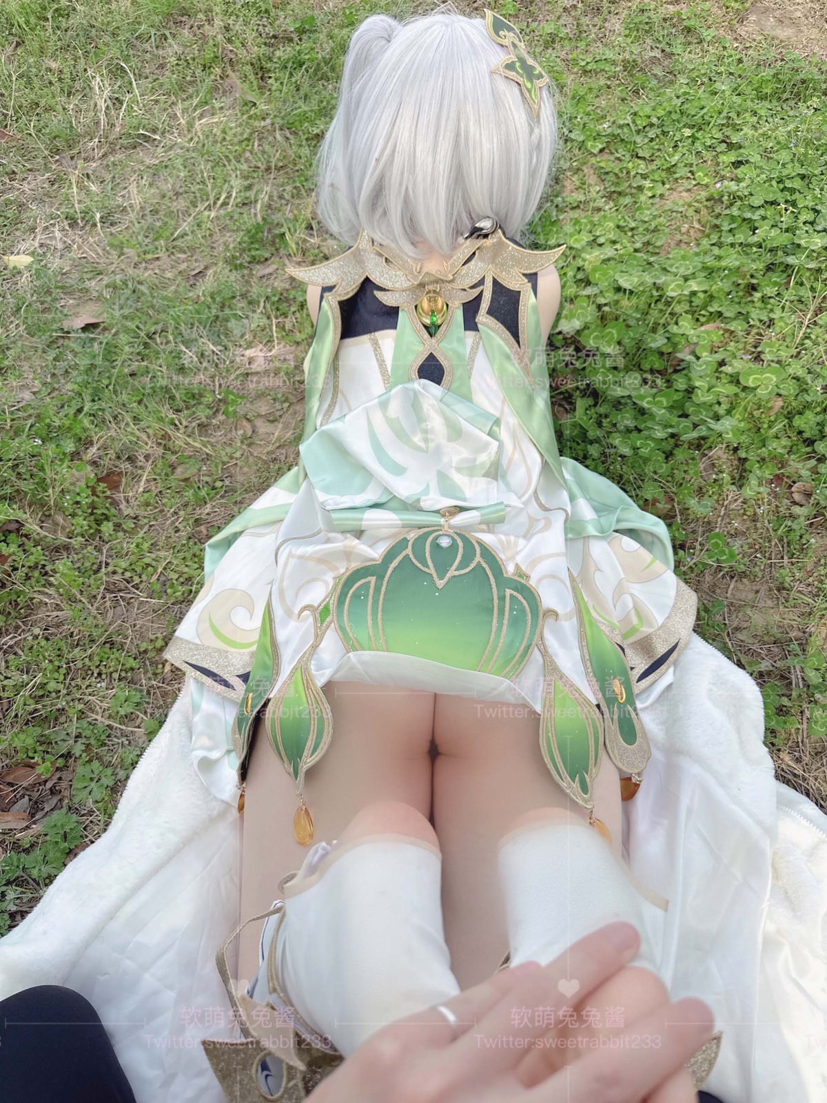 Coser@软萌兔兔酱 COS草神纳西妲 水晶棒玩弄娇嫩菊花小骚穴 水嫩一线天白虎嫩B 0046 0373983188.jpg