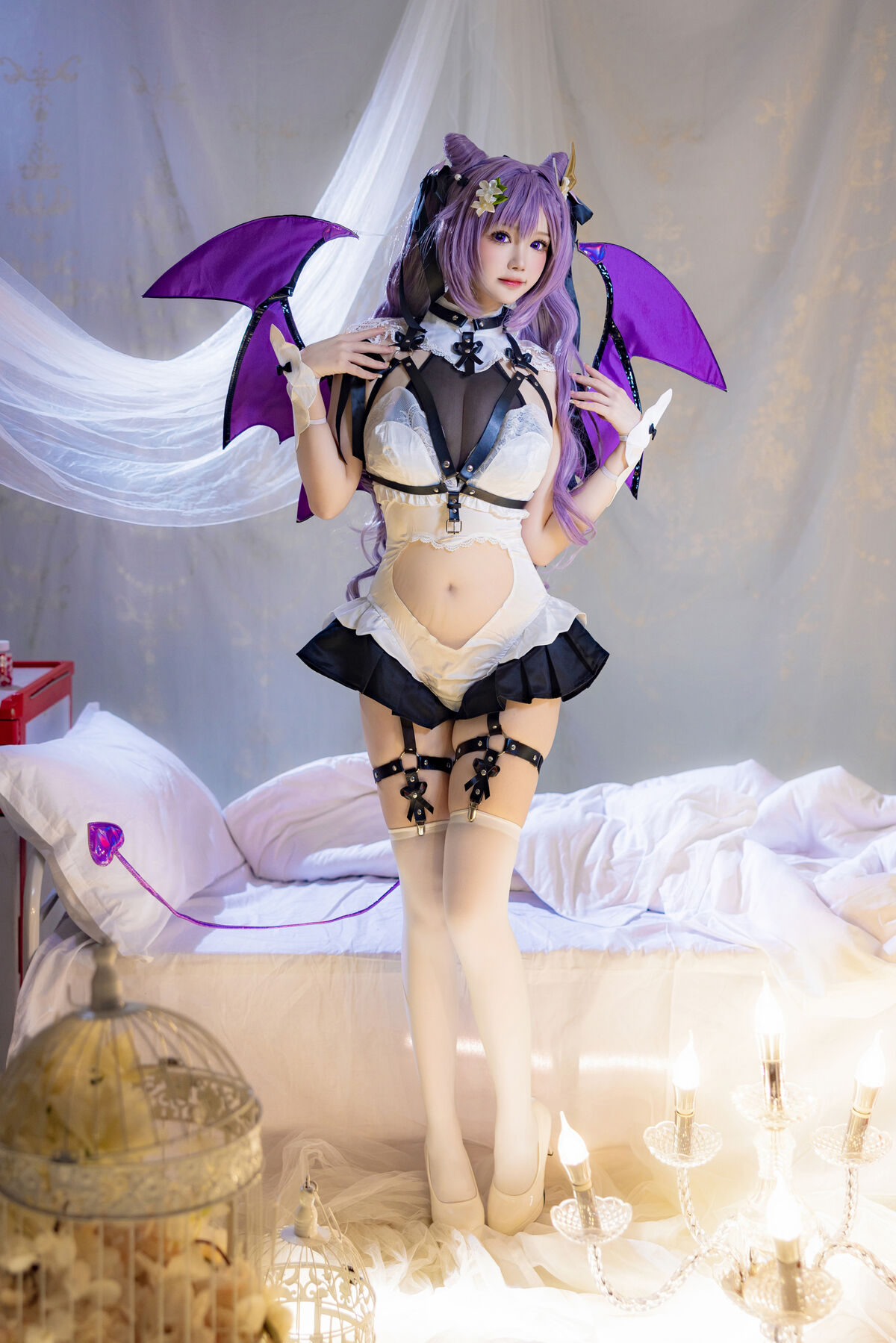 Coser@雪晴Astra 刻晴恶魔拘束睡衣 0014 3274737932.jpg